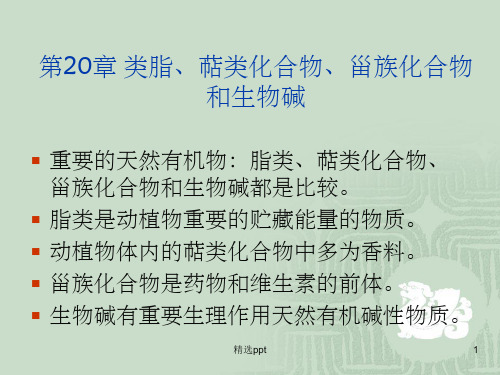 《类脂、萜》PPT课件