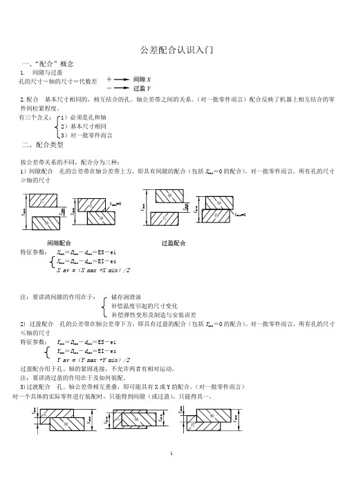 公差配合认识入门