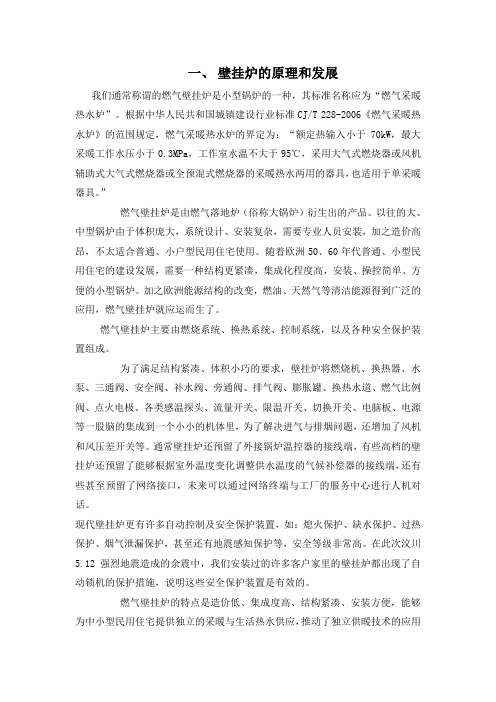 壁挂炉的应用