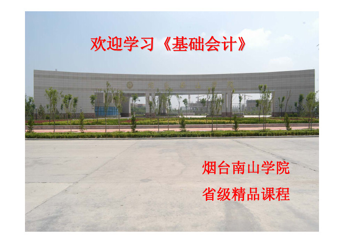 基础会计 第九章 会计核算形式