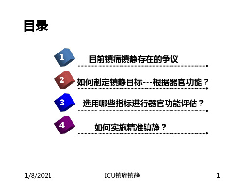 ICU镇痛镇静培训课件