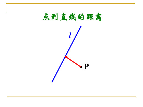高中数学课件-点到直线的距离公式