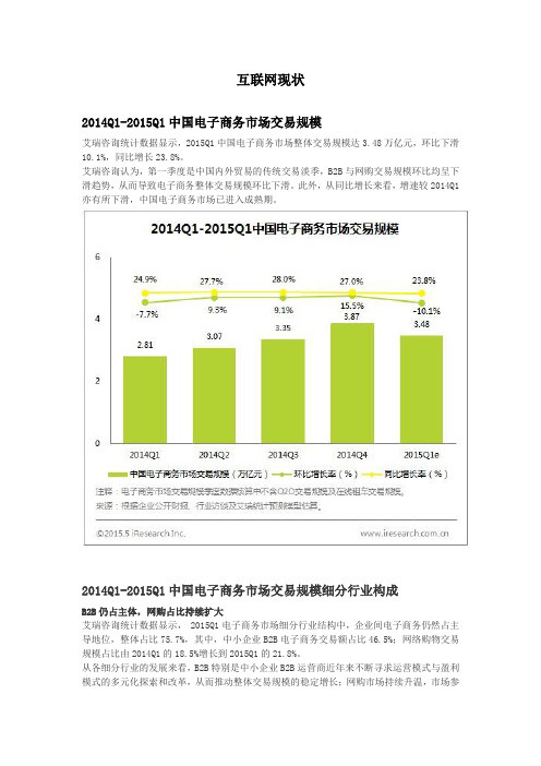 互联网电子商务现状数据分析