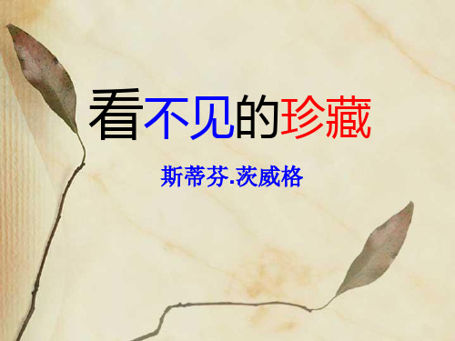 看不见的珍藏