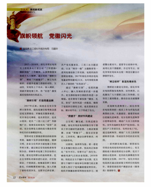 旗帜领航 党徽闪光