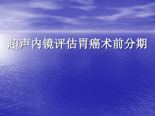 超声内镜评估胃癌术前分期