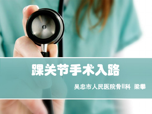 踝关节手术入路参考PPT