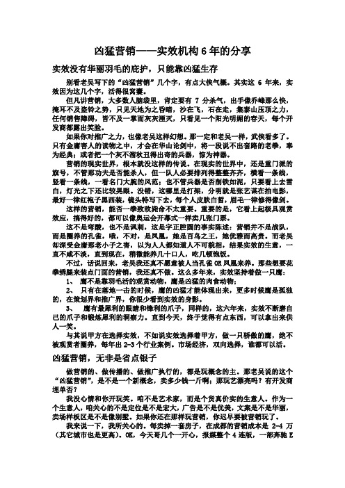 实效机构-凶猛营销