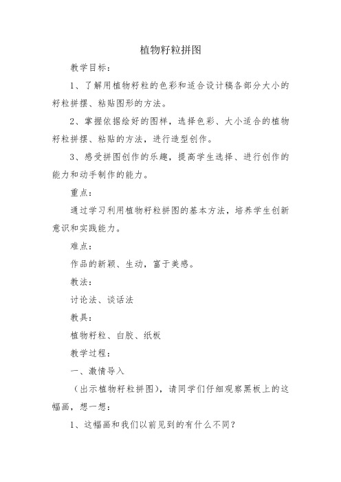 植物籽粒拼图(后)