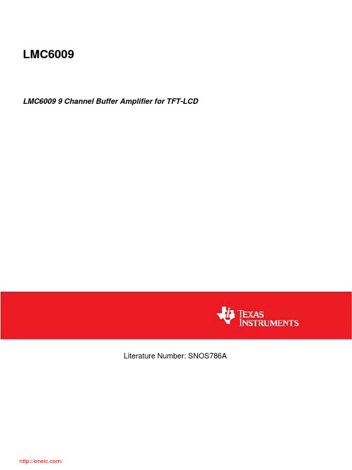 LMC6009MTX;中文规格书,Datasheet资料