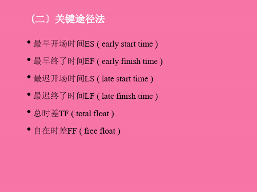 《关键路径法》ppt课件