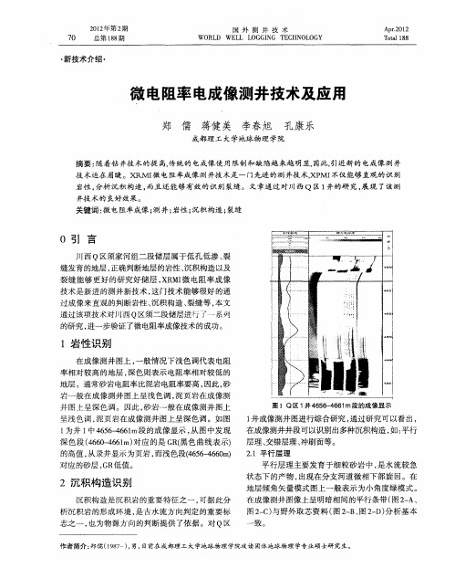 微电阻率电成像测井技术及应用