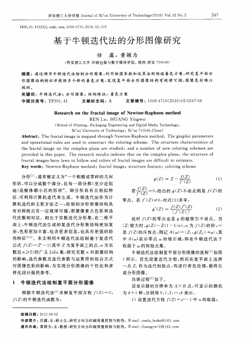 基于牛顿迭代法的分形图像研究