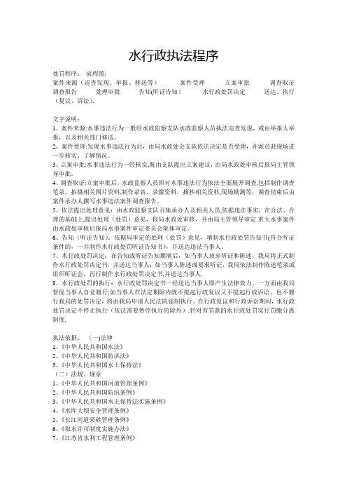 水行政执法程序【范本模板】