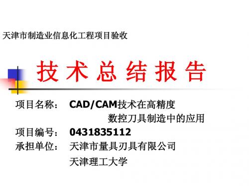 基于ProMechanica的数控立铣刀优化设计技术总结报告