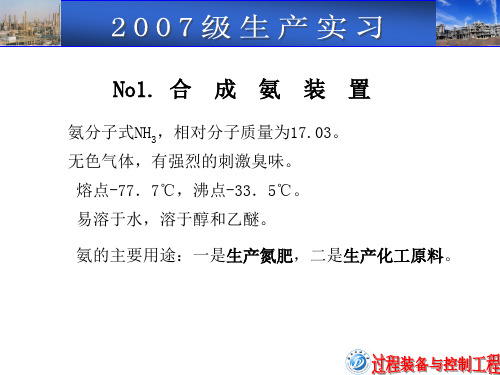 合成氨装置介绍