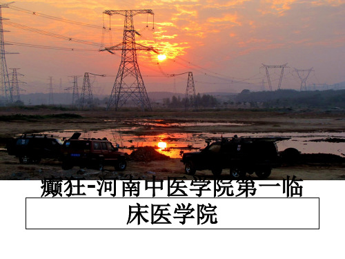 最新癫狂-河南中医学院第一临床医学院课件PPT