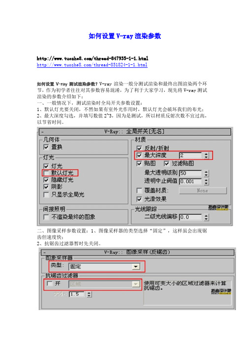 VR参数-测试和成图
