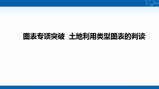 2021届新高考地理人教版复习创新课件-图表专项突破-土地利用类型图表的判读