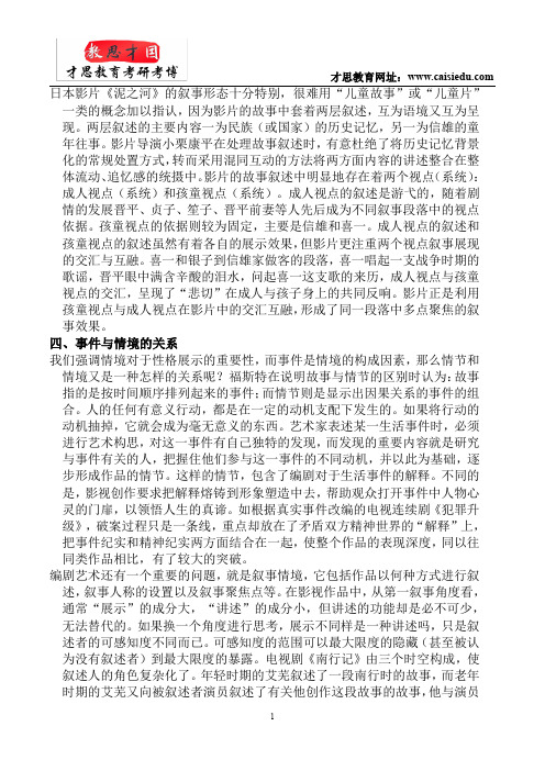 2016年北京电影学院导演系故事片导演创作考研复试分数线