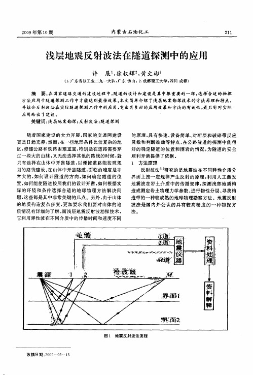 浅层地震反射波法在隧道探测中的应用