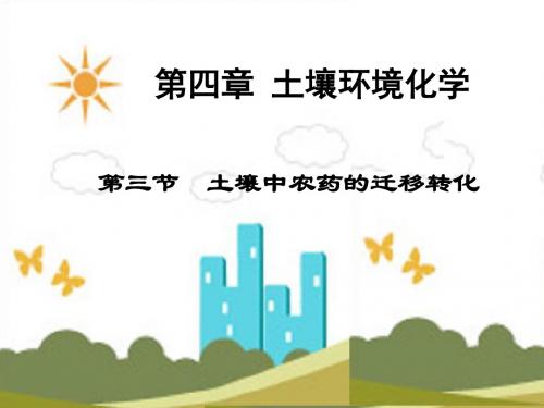 4.3 土壤中农药的迁移转化光降解