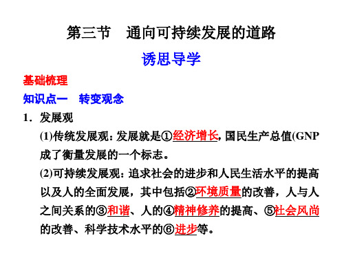 第四章 第三节 通向可持续发展的道路