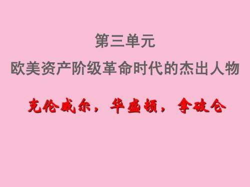 高中历史3.1 英国革命的领导者克伦威尔 课件3(人教版选修4)(优秀课件)