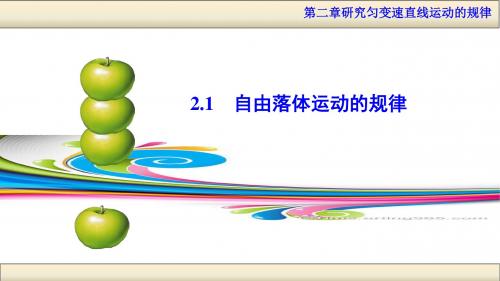 2、自由落体运动的规律 (2)
