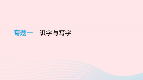 最新中考语文专题复习一积累与运用专题01识字与写字课件04