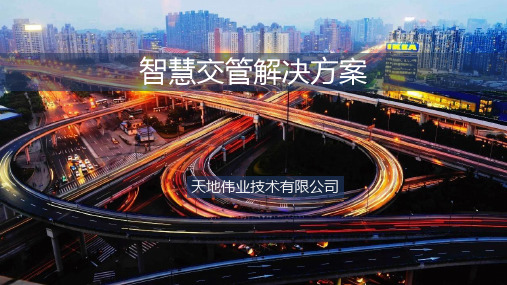 天地伟业-智慧交管解决方案