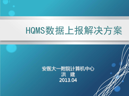 HQMS数据上报系统资料