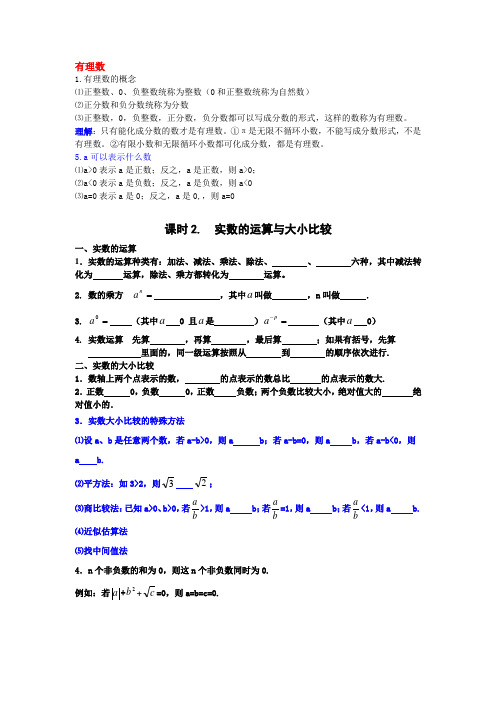 有理数小结
