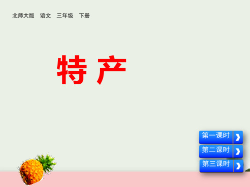 《特产》教学 图文