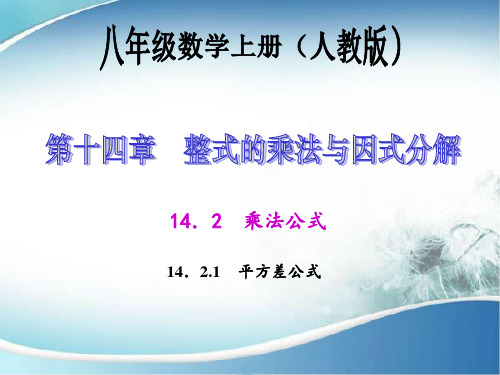 平方差公式 (优质课)获奖课件 (优质课)获奖课件