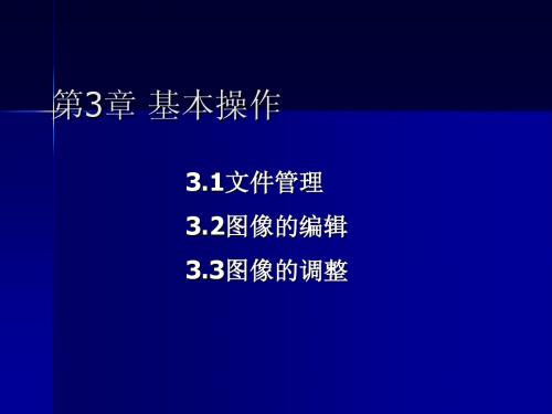 Photoshop CS3电子教案3