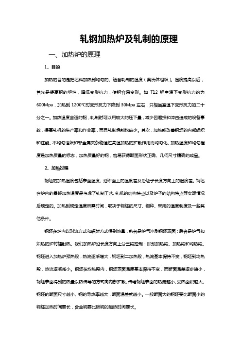轧钢加热炉及轧制的原理