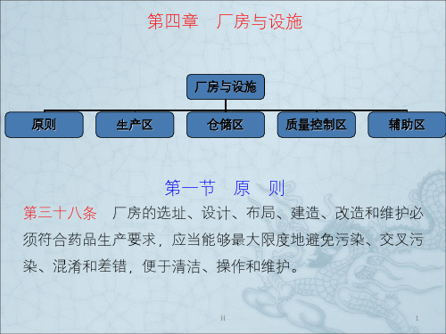 GMP-第四章厂房与设施