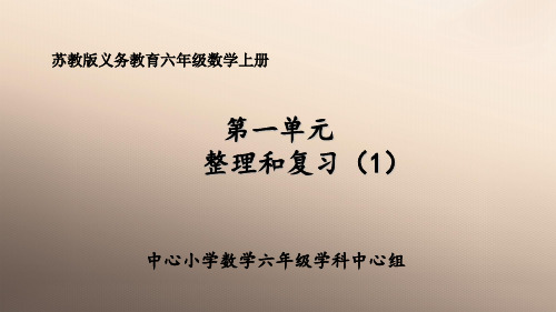 六年级上册数学课件-1-11整理和复习(1)苏教版(共  11 张ppt)优秀课件