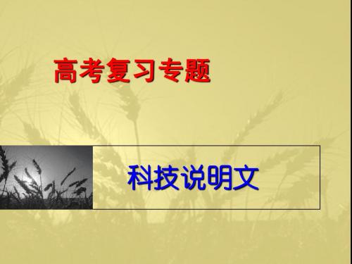 科技文阅读十大雷区