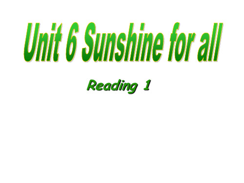 牛津译林英语 八年级下册Unit6Reading1(共35张PPT)
