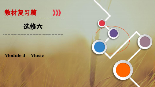 2019大一轮高考总复习英语外研版课件：选修6 Module 4 精品