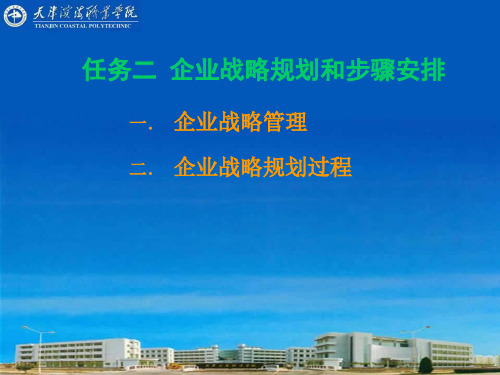 市场营销理论与实务学习任务2 企业战略规划过程