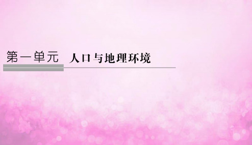2018_2019学年高中地理第一单元人口与地理环境第一节人口增长与人口问题课件鲁教版必修22019