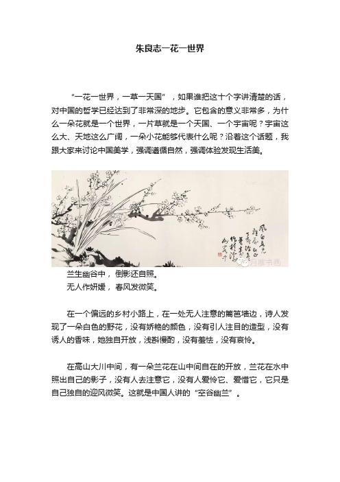 朱良志一花一世界