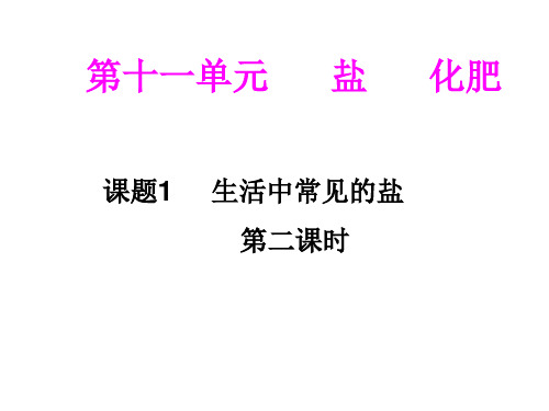 我的课题1_生活中常见的盐第二课时