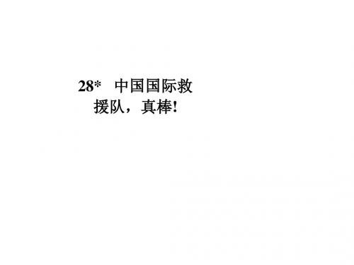 人教版语文三下《中国国际救援队-真棒》