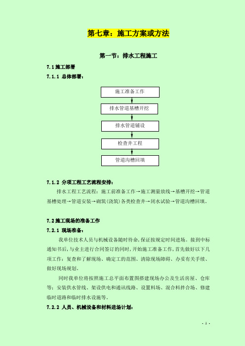 2019年最新市政道路排水工程施工方案