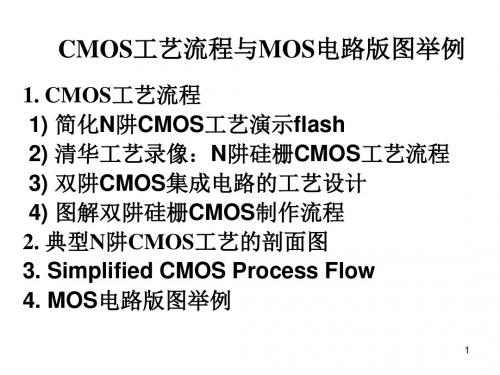 CMOS工艺流程版图剖面