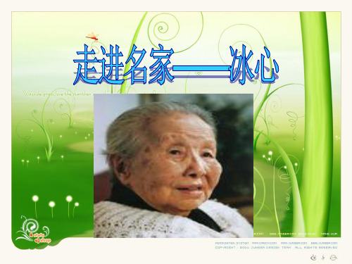 【课件】综合学习六 走进冰心